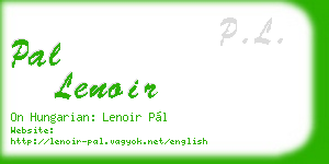 pal lenoir business card